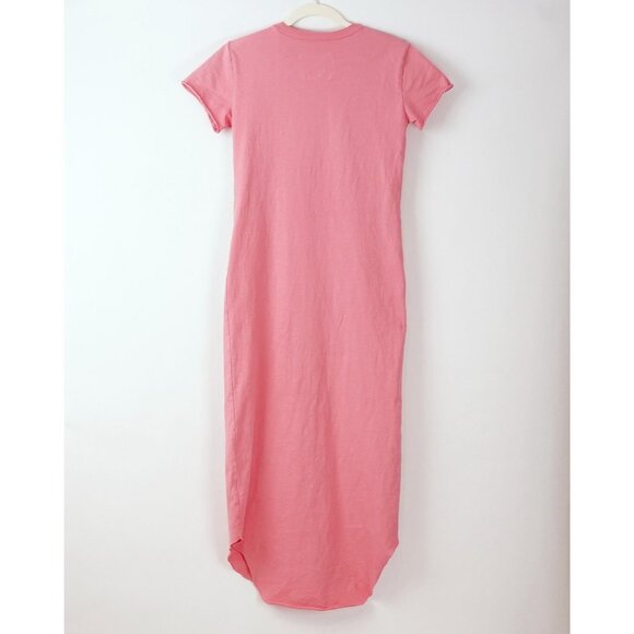 Frank & Eileen Harper Perfect Tee Maxi Dress Passion Fruit Pink - Size XS - Picture 2 of 5